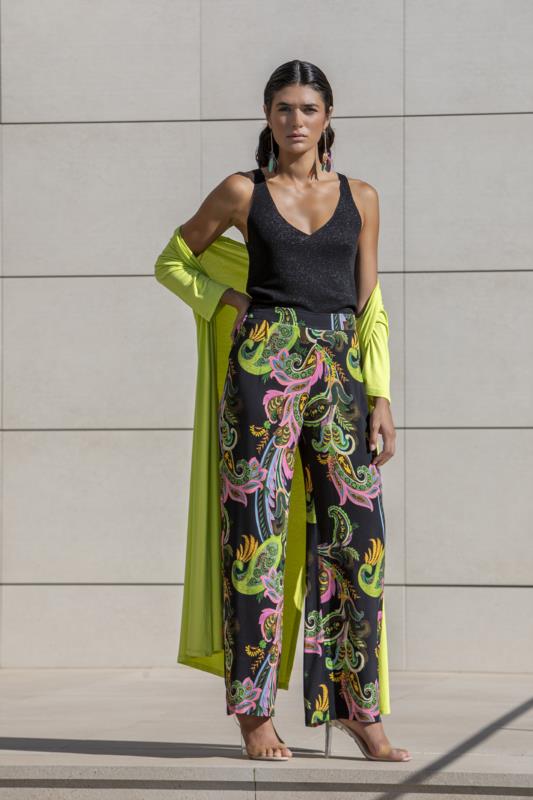 CHAQUETA LARGA DE PUNTO EN COLOR LIMA DE SEE THE MOON