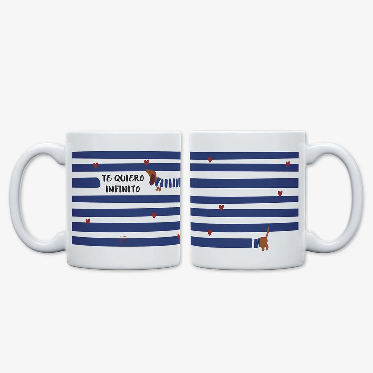 Kit Llavero + Taza + Posavasos "Te quiero infiito" WEAREUO