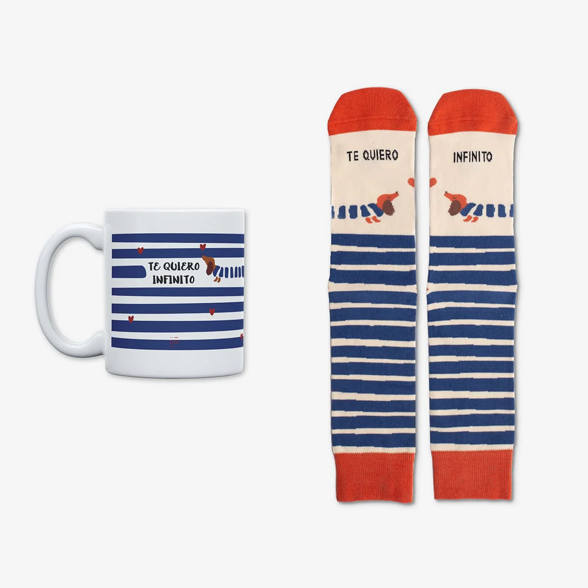 Kit Taza + Calcetines "Te quiero infinito" WEAREUO