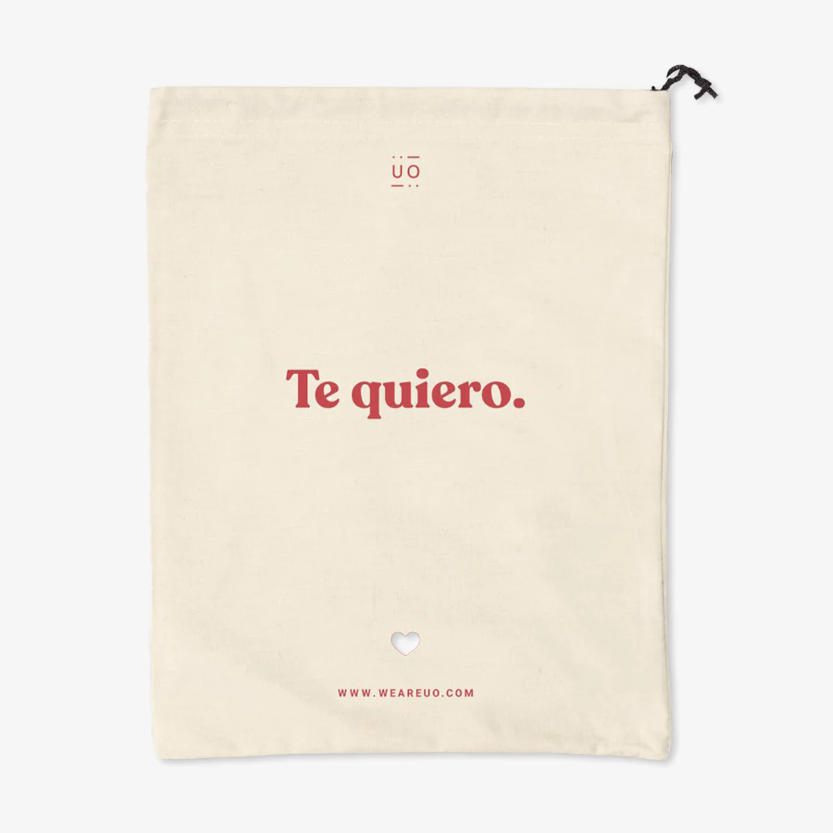 Bolsa tela regalo "Te quiero" WEAREUO