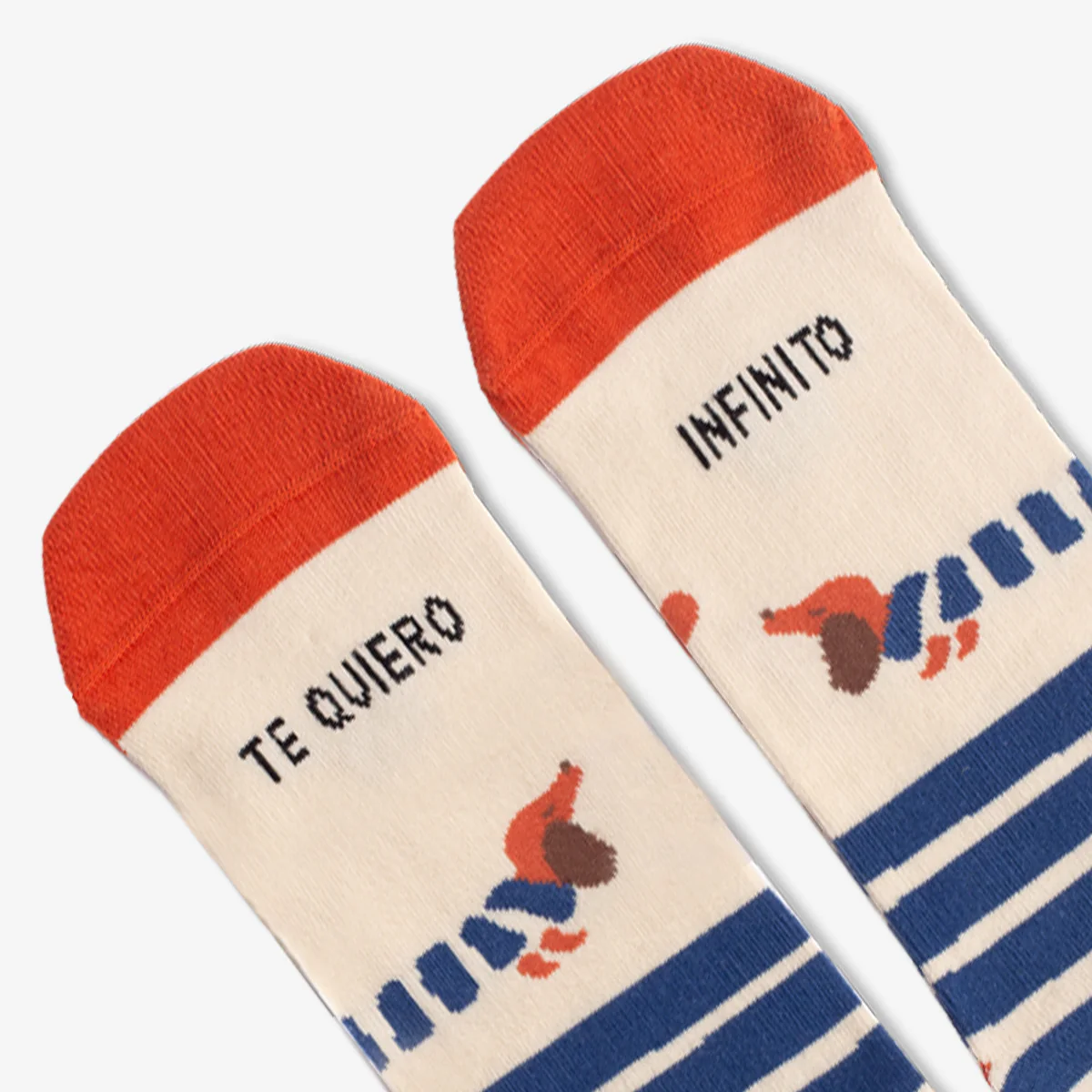 Calcetines "Te quiero infinito" Teckel WEAREUO