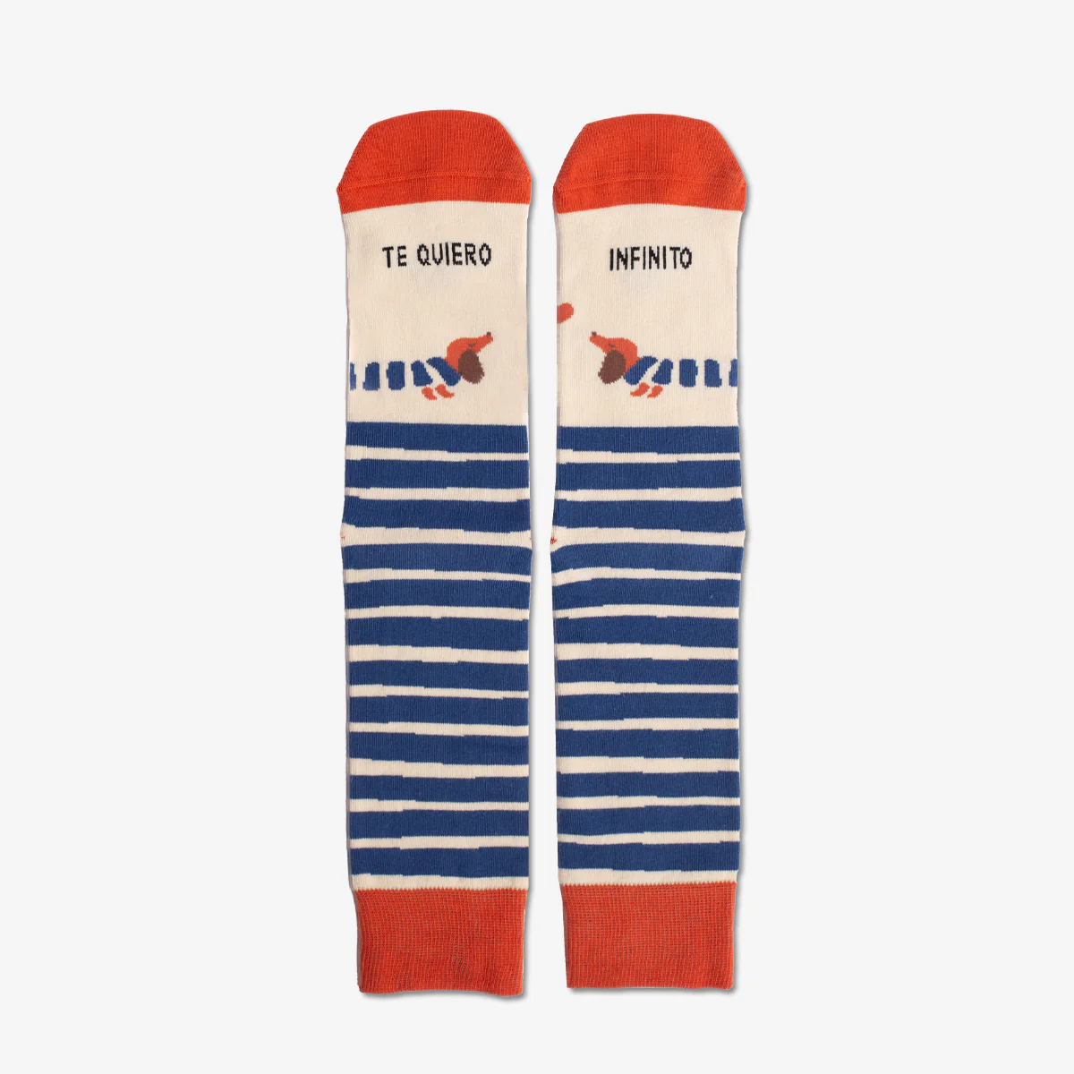 Calcetines "Te quiero infinito" Teckel WEAREUO