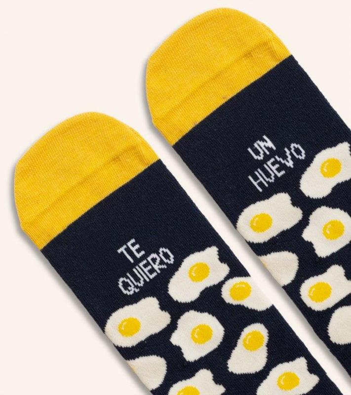Calcetines "Te quiero un huevo" Blue - low impact WEAREUO
