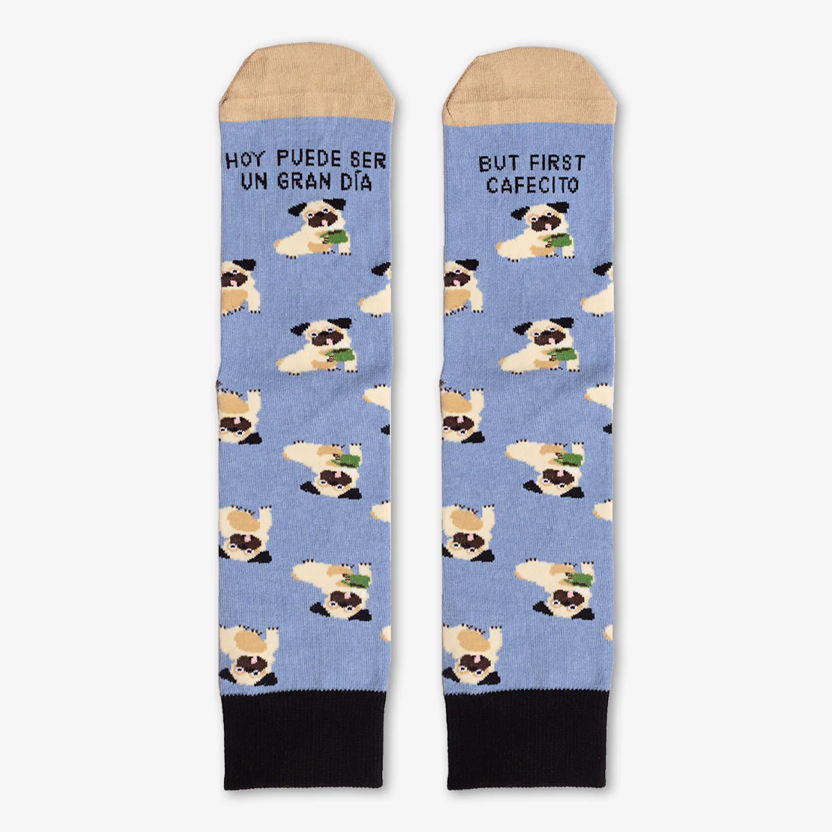 Calcetines "Hoy puede ser un gran día, but first, cafecito" WEAREUO