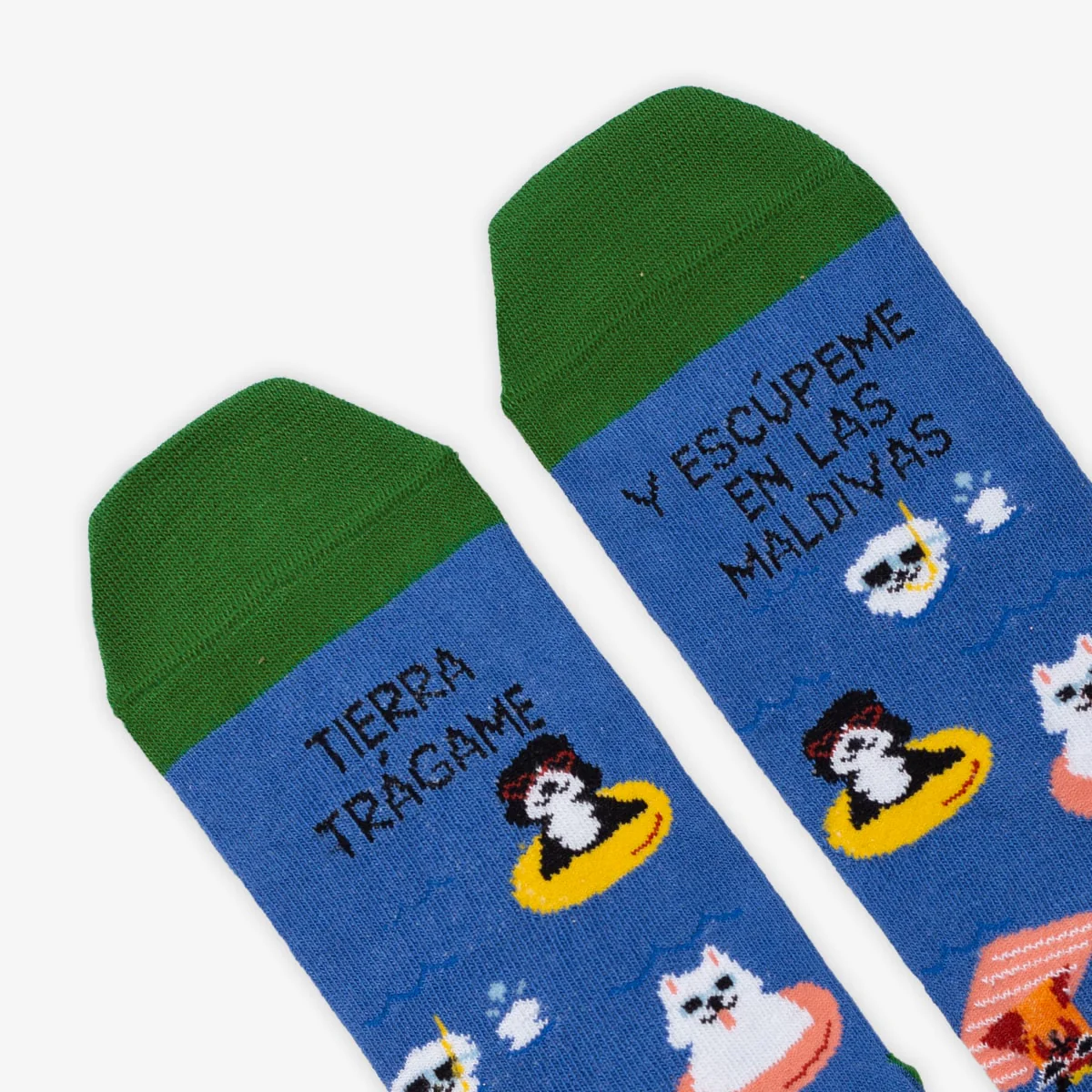 Calcetines "Tierra trágame y escúpeme en las Maldivas" WEAREUO