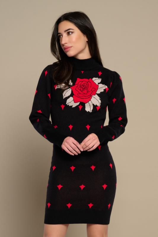 VESTIDO ROSO FRONTAL