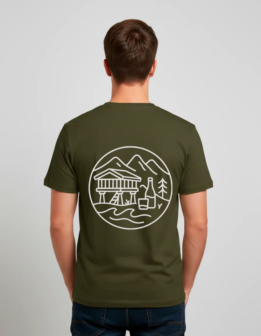 Camiseta verde logo ASTURIES PAL MUNDU