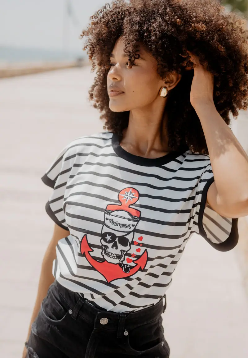 Camiseta Ancla Pirata ANIMOSA