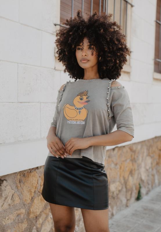 Camiseta cut out Patodalavida ANIMOSA