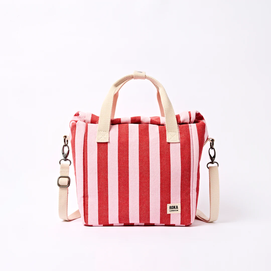 HAMPSTEAD COTTON CANVAS STRAWBERRY STRIPE ROKA LONDON