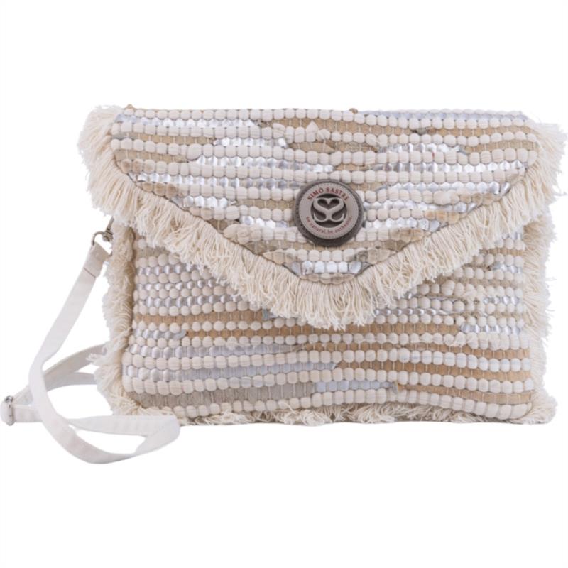 CLUTCH BLOOM BEIGE DE SIMO SASTRE