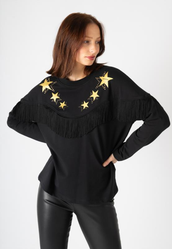 Sudadera flecos estrellas ANIMOSA