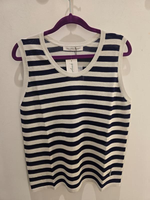 TOP KORS DE PUNTO EN COLOR PLATA DE SEE THE MOON