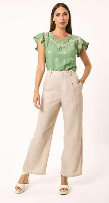 PANTALÓN WOW EN BEIGE DE LYLU