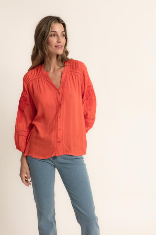 BLUSA RAYCEL BAMBULA BORDADO MANGAS DE CMS LOVE