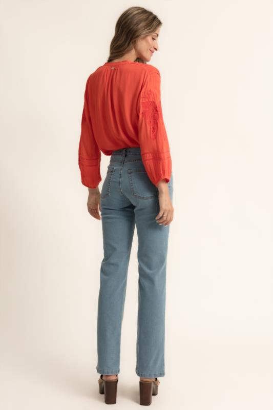 BLUSA RAYCEL BAMBULA BORDADO MANGAS DE CMS LOVE