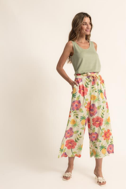 PANTALÓN FLORISA RECTO CMS LOVE